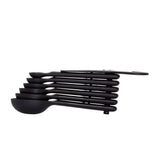 7 Piece Plastic Measuring Spoons - Black L1