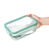 Smart Seal 8 Cup Glass Rectangle Container - Teal B3