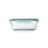 Smart Seal 3.5 Cup Glass Rectangle Container - Teal S2