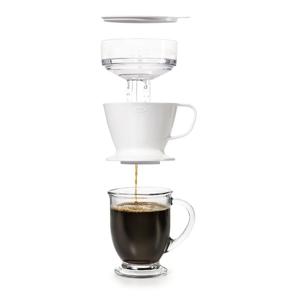 Pour-Over Coffee Maker with Water Tank R0