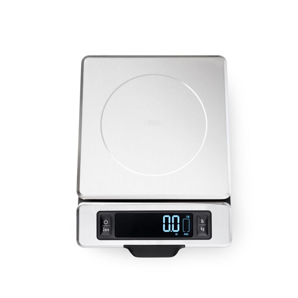 11 lb Stainless Steel Food Scale with Pull out Display M0