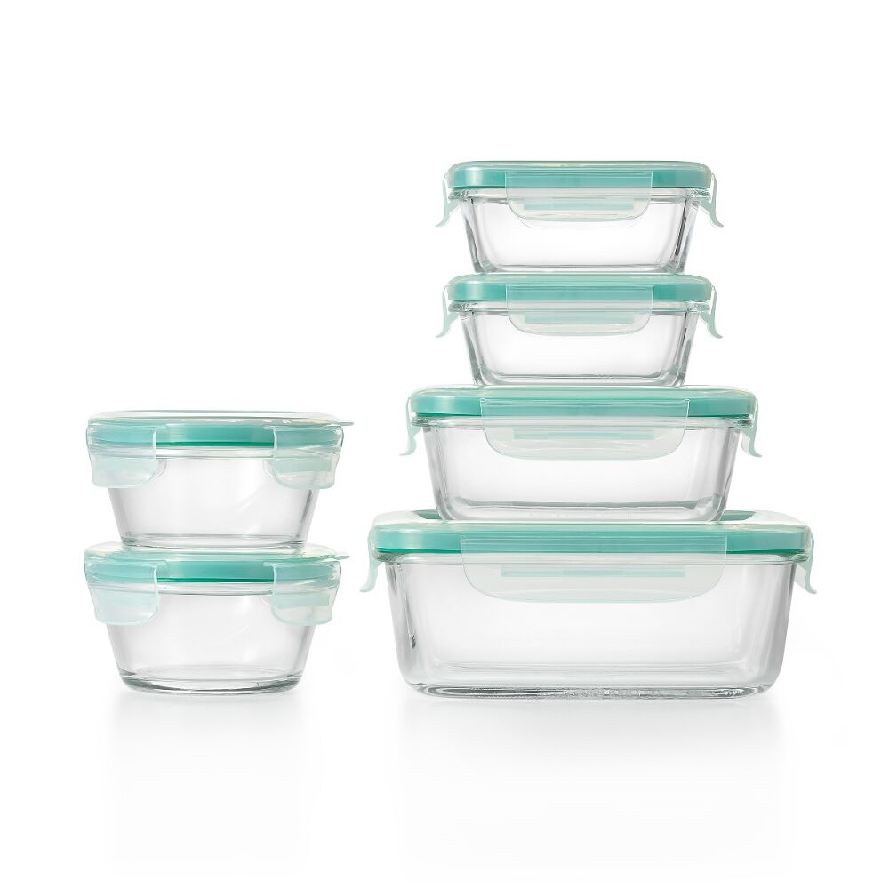 OXO Good Grips 12 Piece Smart Seal Glass Container Set U3