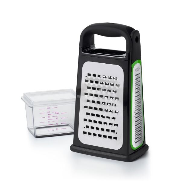 Etched Box Grater With Removable Zester G4