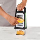 Etched Box Grater With Removable Zester G4