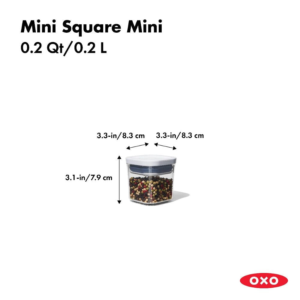 POP Container - Mini Square Mini (0.2 Qt.) R1