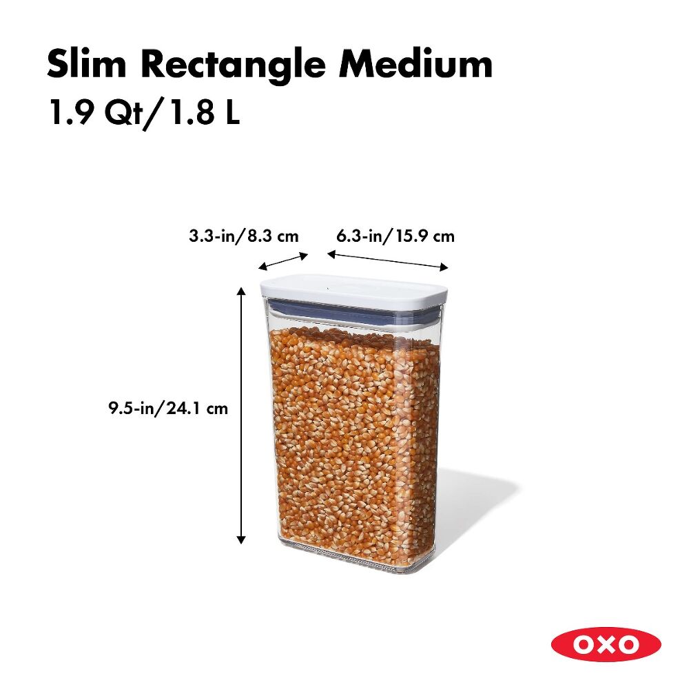 POP Container - Slim Rectangle Medium (1.9 Qt.) C4