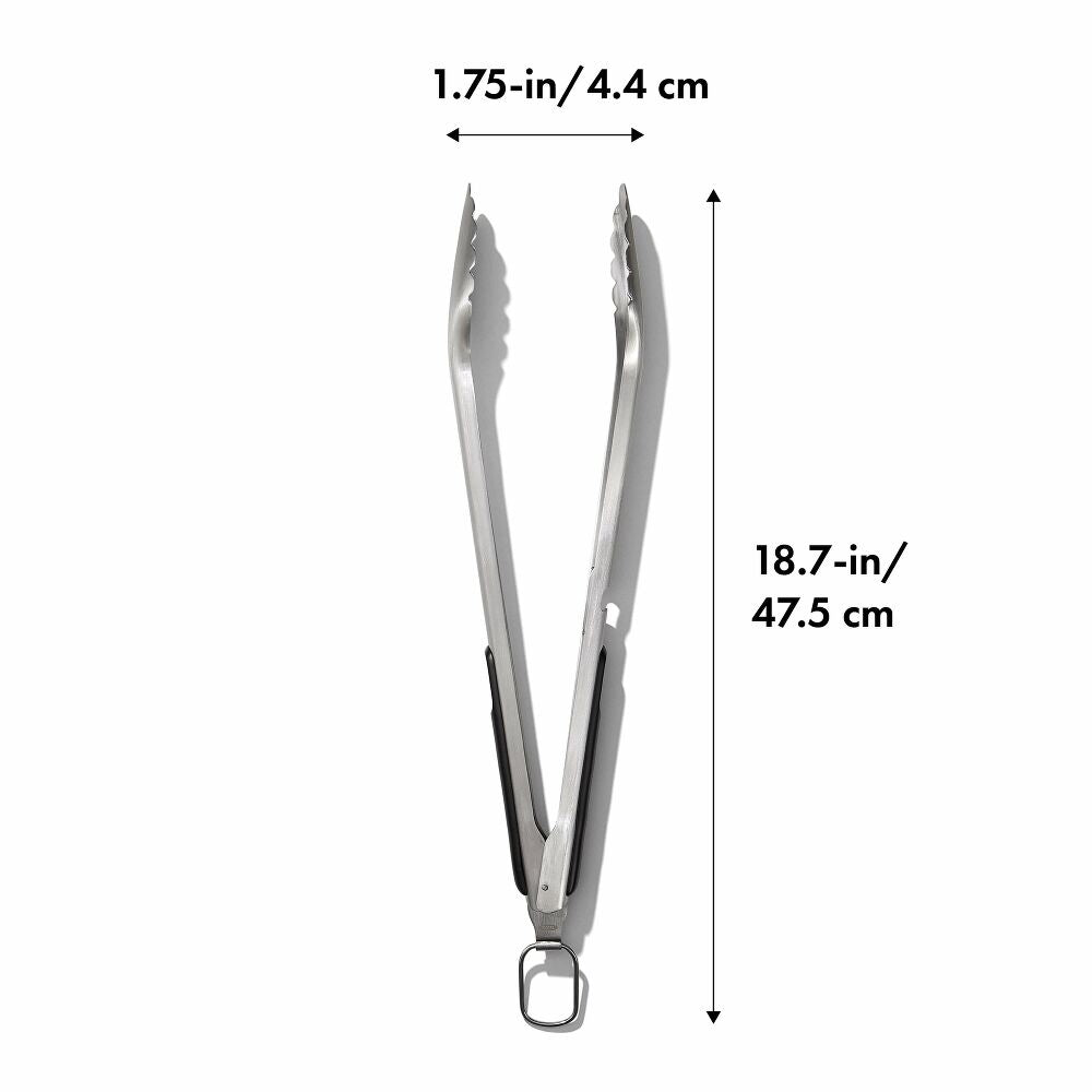 Grilling Tongs with Built-In Bottle Opener V1