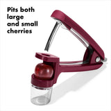 OXO Good Grips Cherry & Olive Pitter - Beet S2