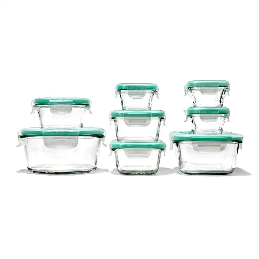 16 Piece Glass Smart Seal Everyday Container Set G2