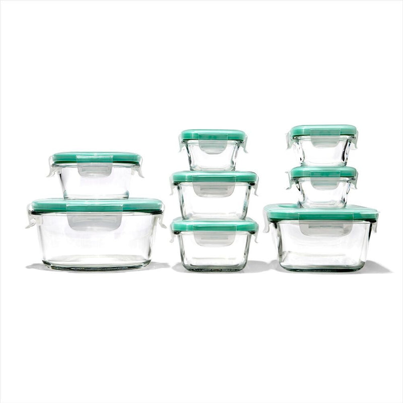 16 Piece Glass Smart Seal Everyday Container Set G2