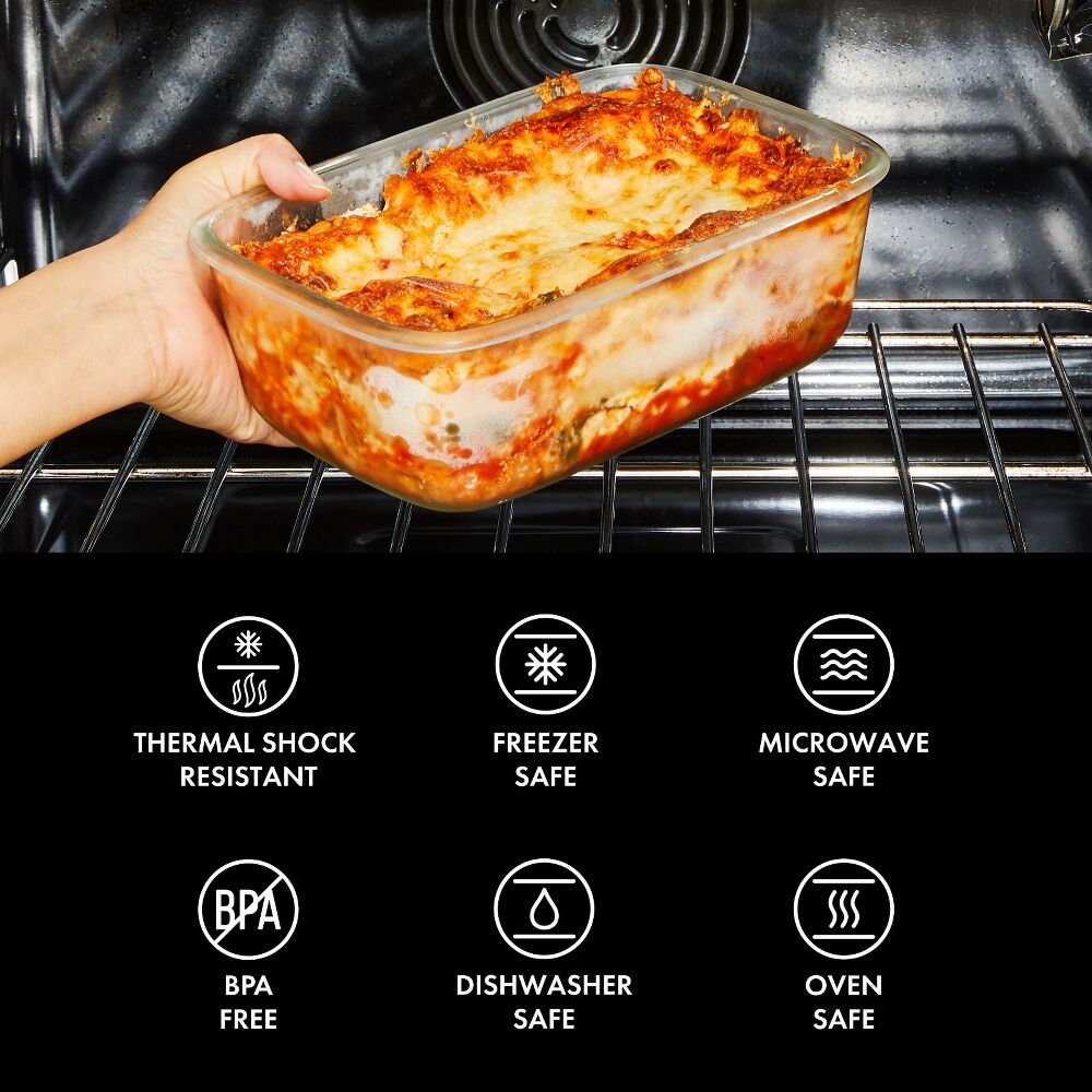 16 Piece Glass Smart Seal Everyday Container Set G2