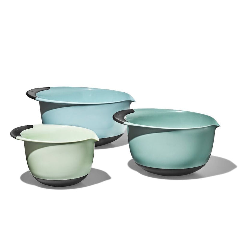 3 Piece Mixing Bowl Set - Cadet Blue, Tower Grey, Jade C7