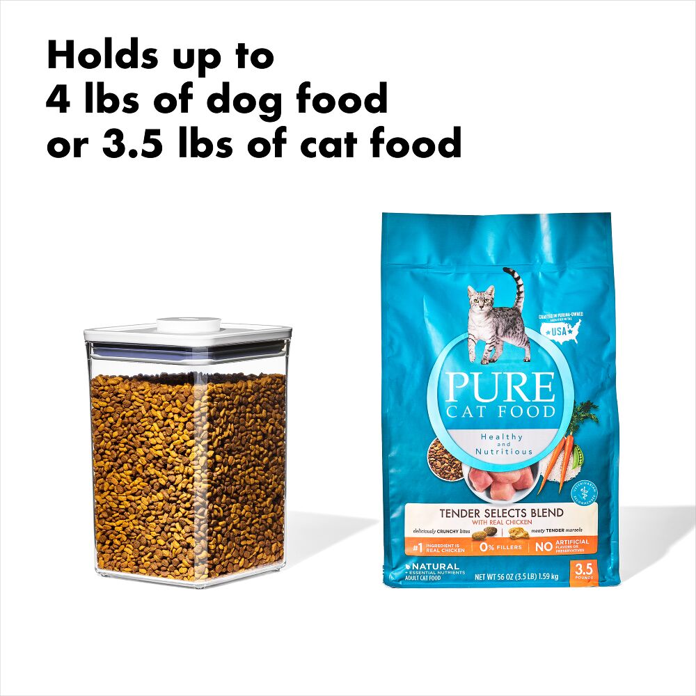 OXO Good Grips Pet POP Container – 4.4 Qt/4.2 L with Scoop I5