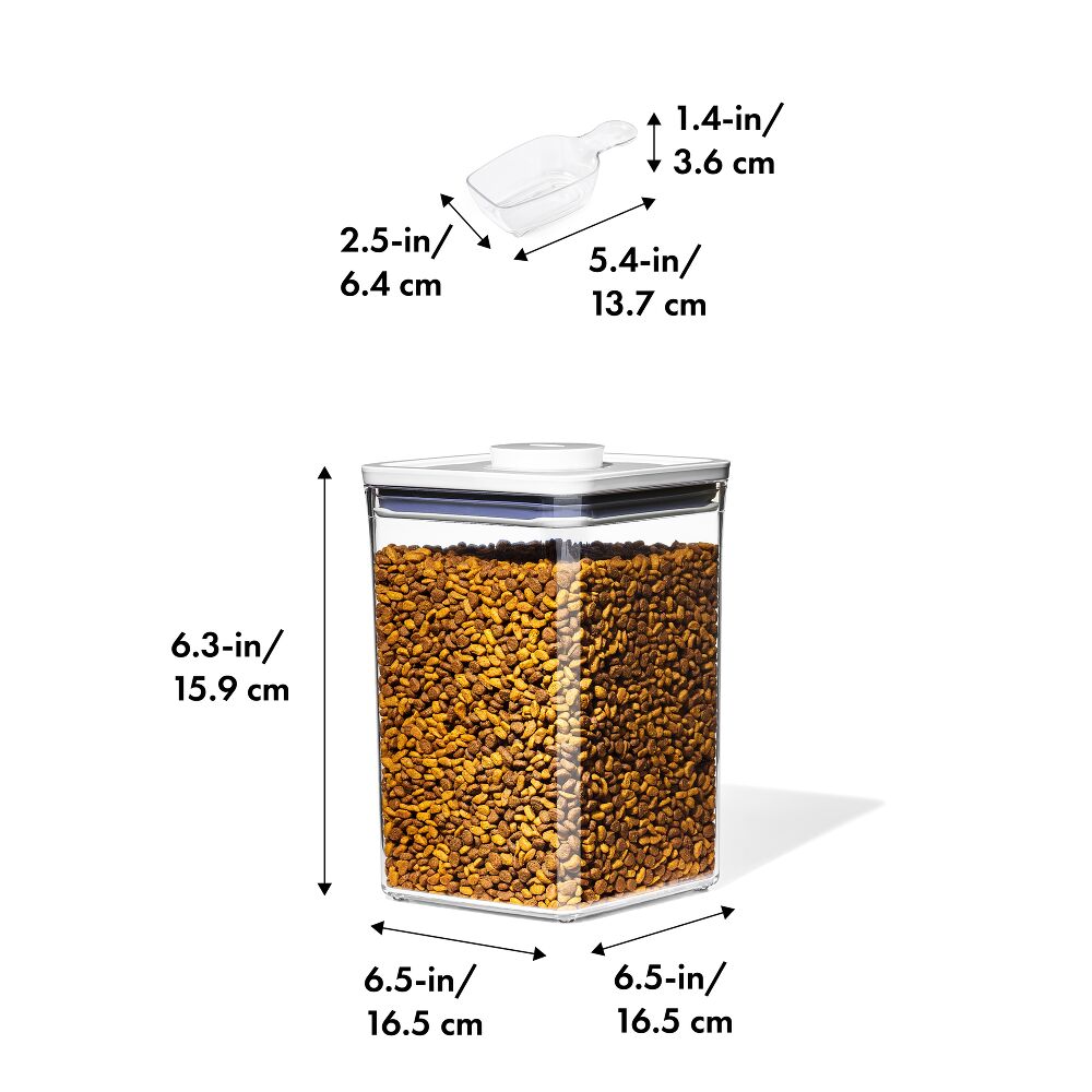 OXO Good Grips Pet POP Container – 4.4 Qt/4.2 L with Scoop I5
