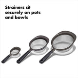 OXO Good Grips 3 Piece Strainer Set C1