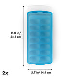 No-Spill Ice Cube Tray - 2 Pack V1