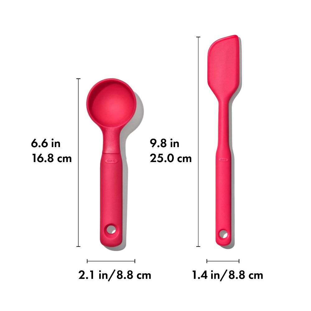Silicone Cookie Scoop & Small Spatula Set D3