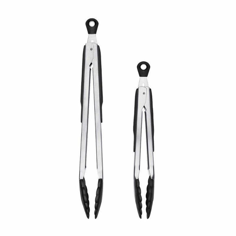 2-Piece Tongs with Nylon Heads Set E7
