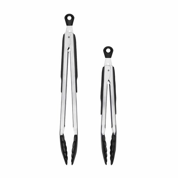 2-Piece Tongs with Nylon Heads Set E7
