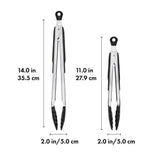 2-Piece Tongs with Nylon Heads Set E7