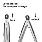 2-Piece Tongs with Nylon Heads Set E7