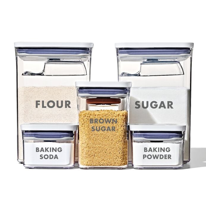 8-Piece Prelabeled Baking POP Container Set B3