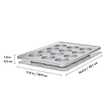 Nonstick Pro Clear Coated 12 Cup Muffin Pan W4