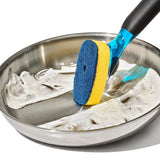Soap Dispensing Dish Scrub W8