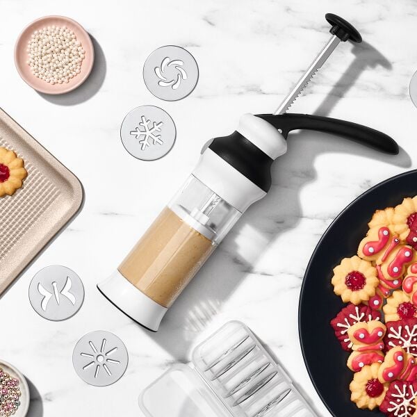 Holiday Cookie Press and Disk Set Bundle I5