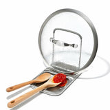 Stainless Steel Spoon Rest with Lid Holder X5