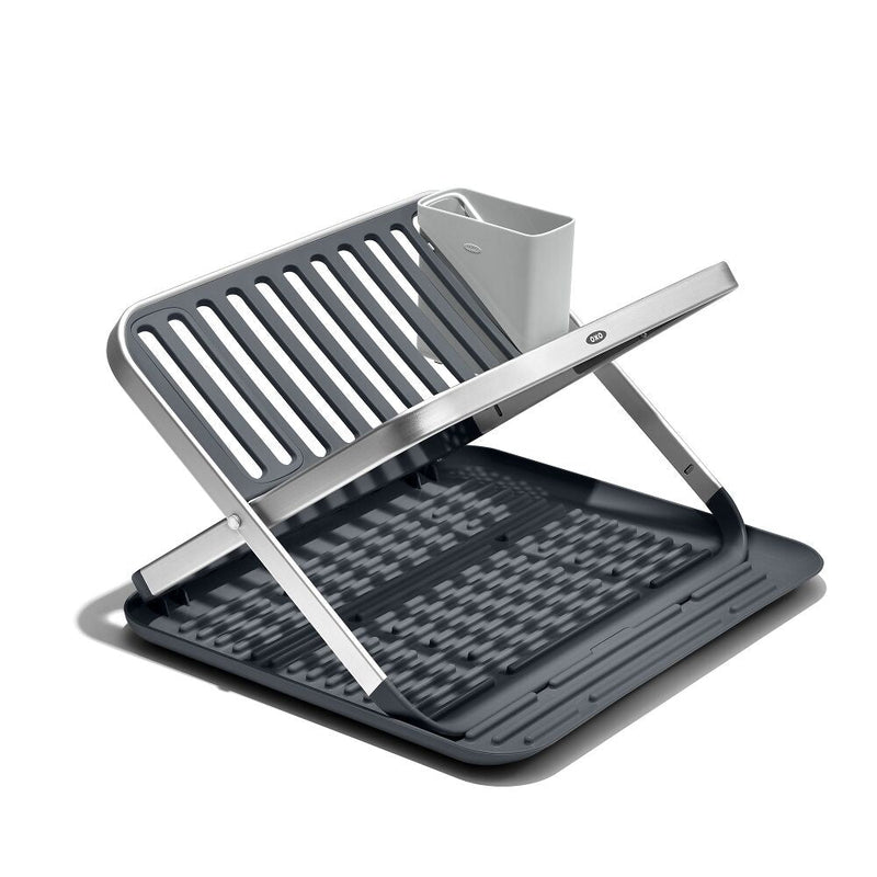OXO Good Grips Aluminum Fold Flat Dish Rack D4