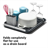 OXO Good Grips Aluminum Fold Flat Dish Rack D4
