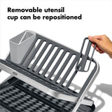 OXO Good Grips Aluminum Fold Flat Dish Rack D4