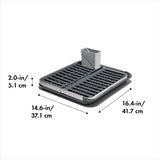 OXO Good Grips Aluminum Fold Flat Dish Rack D4