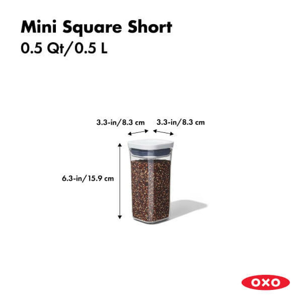 POP Container - Mini Square Short (0.5 Qt.) E0