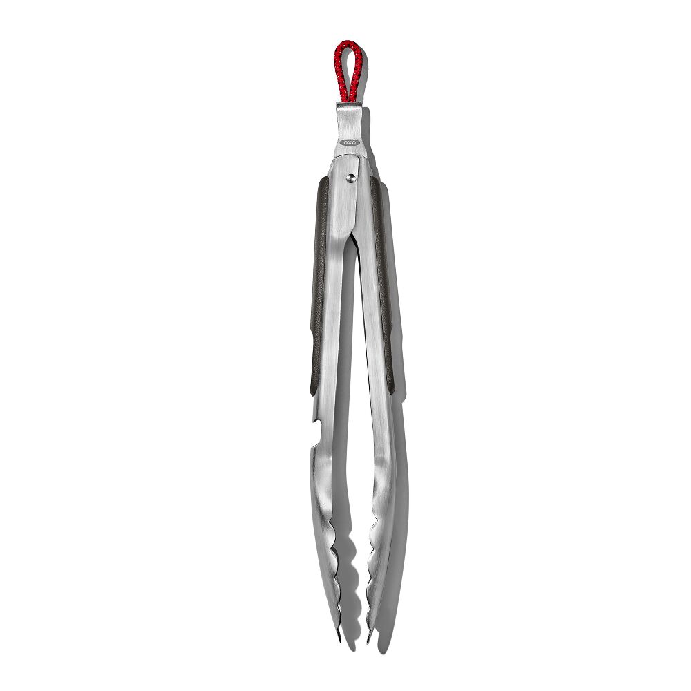 OXO Outdoor 10.5in Camp Stove Tongs with Bottle Opener D6