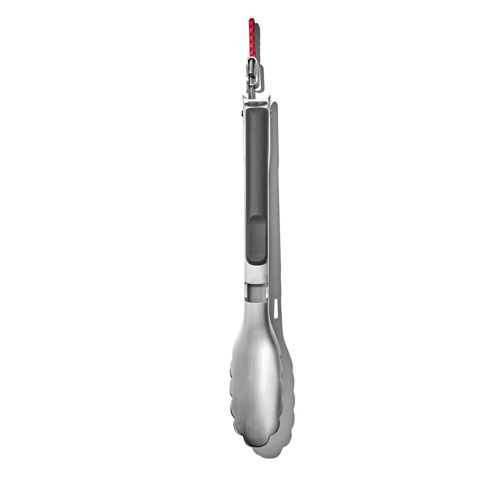 OXO Outdoor 10.5in Camp Stove Tongs with Bottle Opener D6