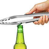 OXO Outdoor 10.5in Camp Stove Tongs with Bottle Opener D6