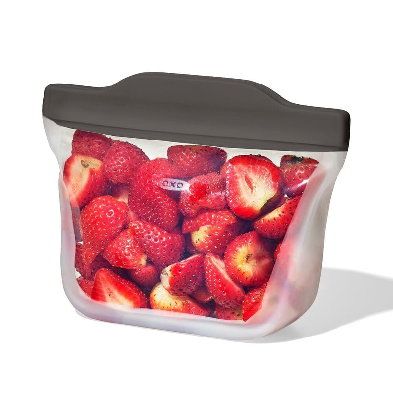 Outdoor Silicone Reusable Stand Up Snack Bag (12 oz) P5