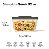 Outdoor Silicone Reusable Stand Up Bag Quart (32 oz) K3