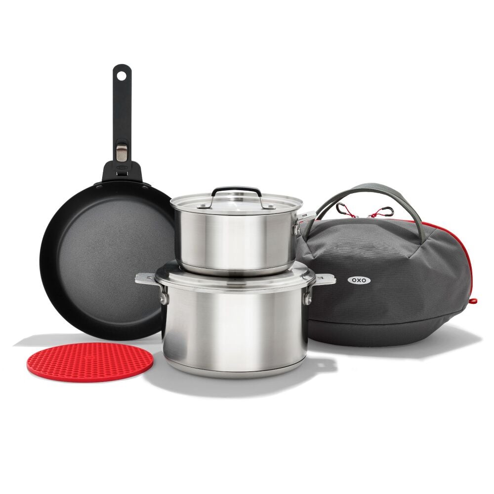 Outdoor Camp Cookware Set with Travel Bag D5