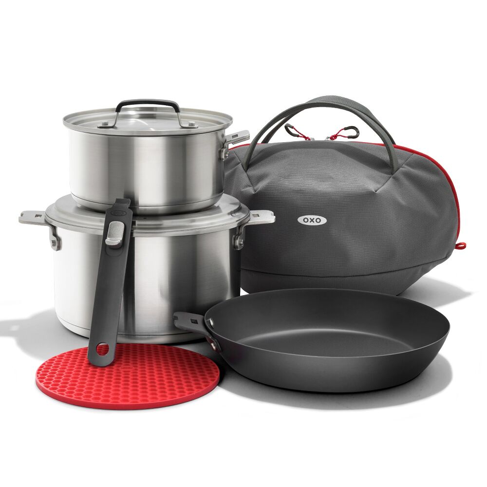 Outdoor Camp Cookware Set with Travel Bag D5