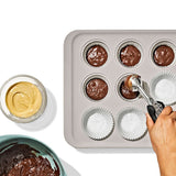 Non-Stick Pro Ceramic Coated Metal Bakeware 12 Cup Muffin Pan Y9