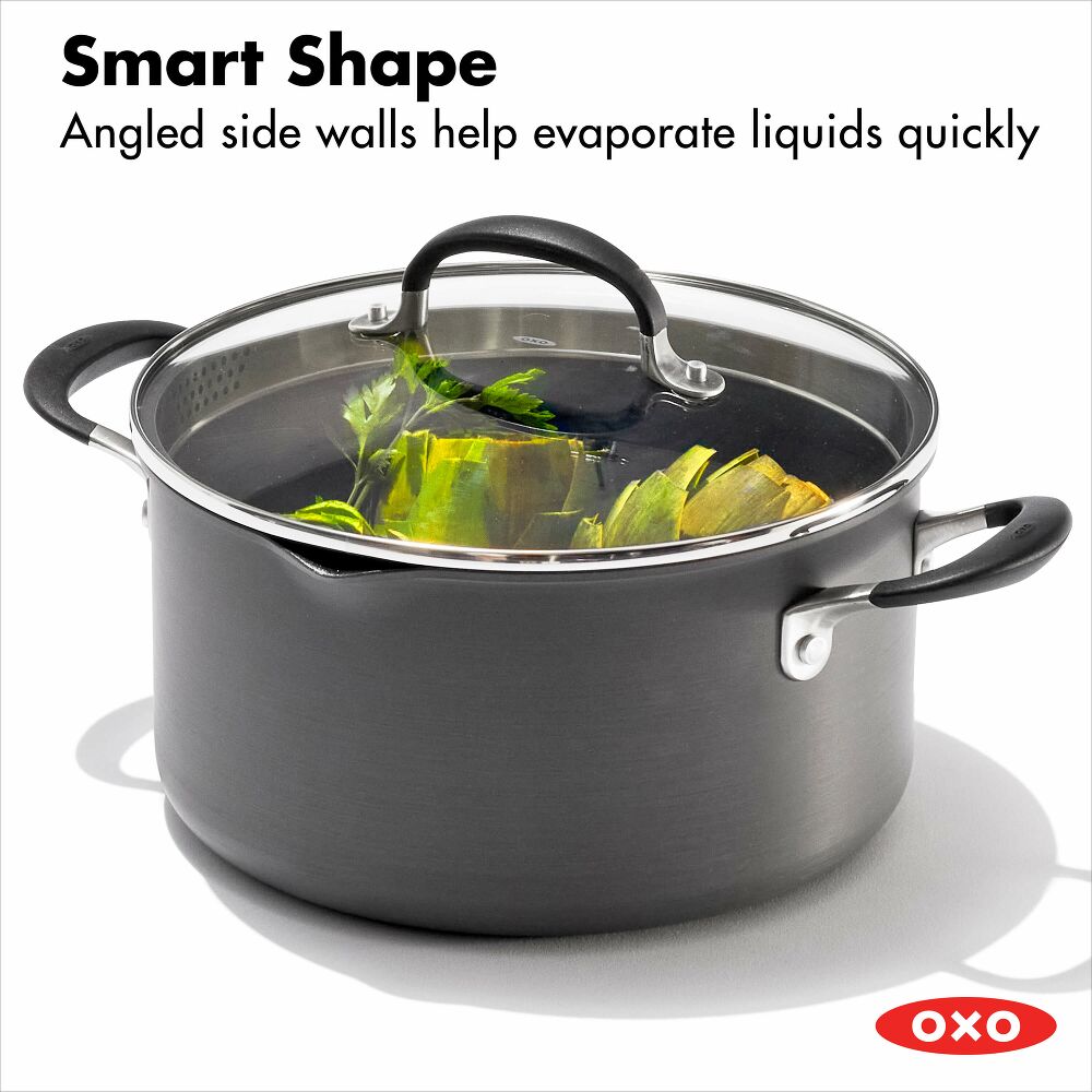 Non-Stick 6-Quart Stock Pot with Lid E4