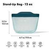 Silicone Reusable Bag - Stand-Up Snack (12 oz) – Lagoon R8