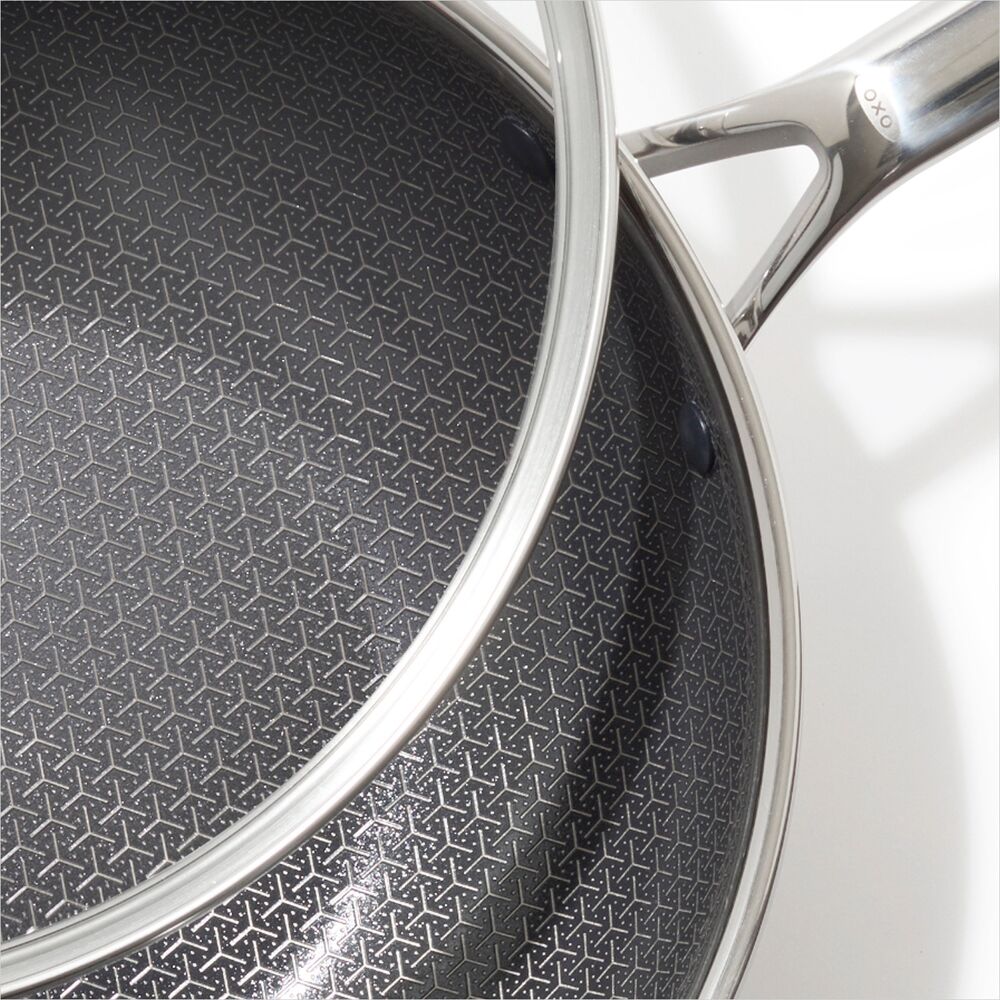 Trident Hybrid Non-Stick Stainless Steel 5 Qt Wok with Lid A9