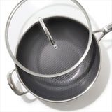 Trident Hybrid Non-Stick Stainless Steel 5 Qt Wok with Lid A9