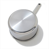Trident Hybrid Non-Stick Stainless Steel 2.5 Qt Saucepan with Lid Q0