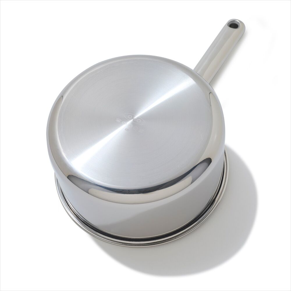 Trident Hybrid Non-Stick Stainless Steel 2.5 Qt Saucepan with Lid Q0