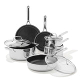 Trident Hybrid Non-Stick Stainless Steel 10-Piece Set I7